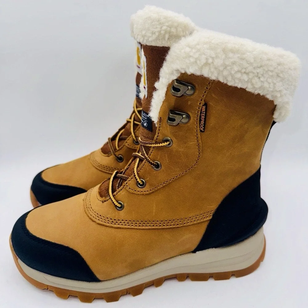 Carhartt‎ Pellston Boots Women's Size 7 M Brown Waterproof Leather
